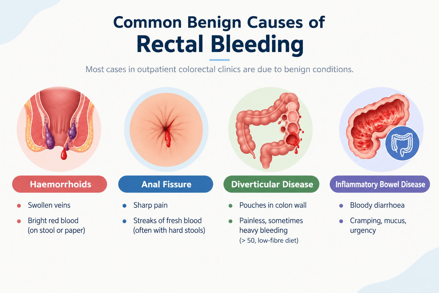 Common Benign Causes of Rectal Bleeding